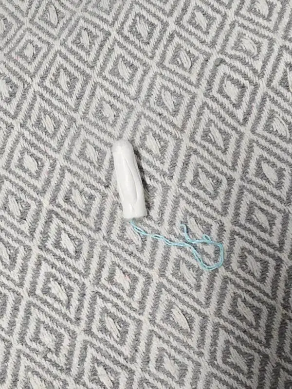 Getragener Tampon